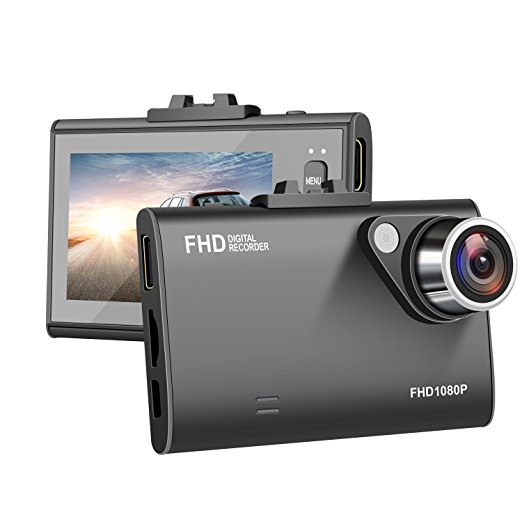 XFUN Car Dash Cam 2.7" LCD Full HD 1080p 1920 x 1080 Dashboard Camera Recorder with G-Sensor, Loop Recording,Parking Mode