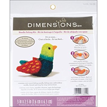 Dimensions Needlecrafts Needle Felted Character Kit, Bird
