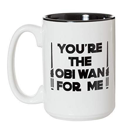 You're The Obi Wan For Me - 15oz Deluxe Double-Sided Coffee Tea Mug