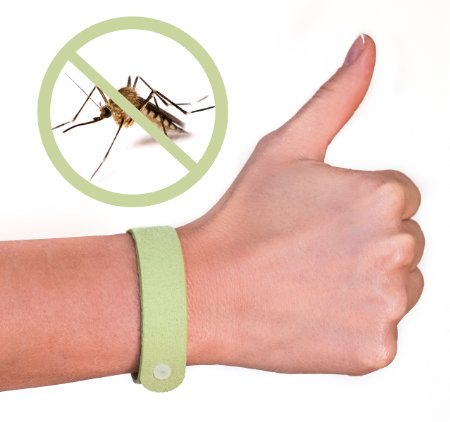 Buzz-Off 100% Natural Mosquito Repellent Bracelet Five (5) Pack - Deet Free - Guaranteed to Work - Fast, Easy Deters Bugs for Hours - Natural Oil Repellent Wristband - Kid Safe Insect Bracelets
