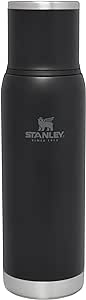 Stanley Adventure To-Go Bottle 0.75L - 20 Hours Hot - 25 Hours Cold - Leakproof - Insulated Lid - BPA-Free - Flow Control Pour Through Stopper - Dishwasher Safe - Black