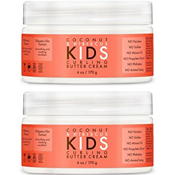 Shea Moisture Kids Curl Butter Cream Coconut & Hibiscus 6 oz (Pack of 2)