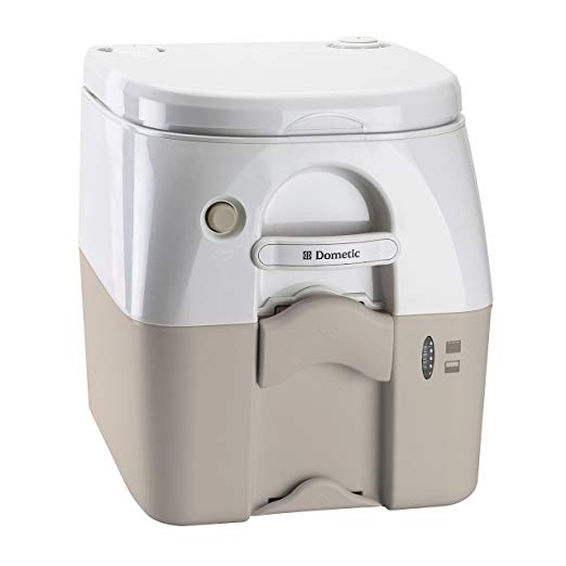 DOMETIC TAN 5 Gallon 301097602 970 Series Portable Toilet-5.0 Gallon