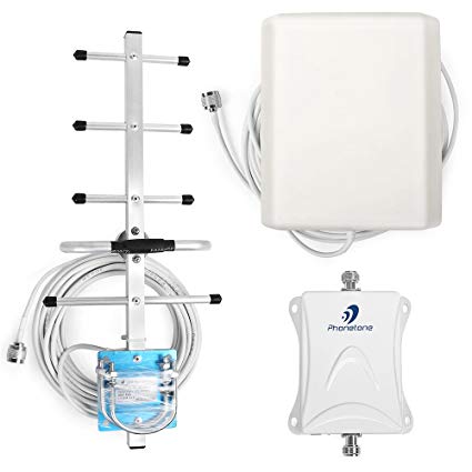 Cell Phone Signal Booster for Home and Office Use - 70dB 850MHz Band 5 Cellular Repeater - High Gain Directional Indoor Panel Antenna