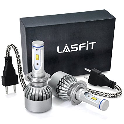LASFIT 72W 9006 LED Headlight Kit Bulbs HB4 7600LM 6000K - Philips LED Chip/Internal Driver Ballast - 2 Yr Warranty
