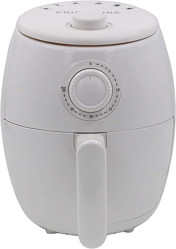 Frigidaire EAF180-WHITE, 1.8 Qt Air Fryer-Oil-Free Healthy Cooking-Digital Controls-Removable, Dishwasher-Safe Pan and Tray, 1.8qt, White