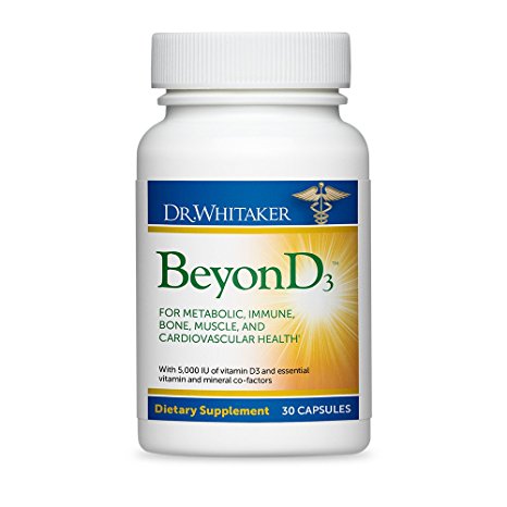Dr. Whitaker’s BeyonD3 - Vitamin D3, Vitamin K2 MK7, Magnesium, Boron, and Zinc – Premium Co-factors for Bone, Muscle, Immune, and Overall Health (30-Day Supply)