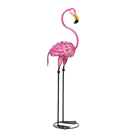 Zings & Thingz 57070079 Fabulous Flamingo Garden Statue, Pink