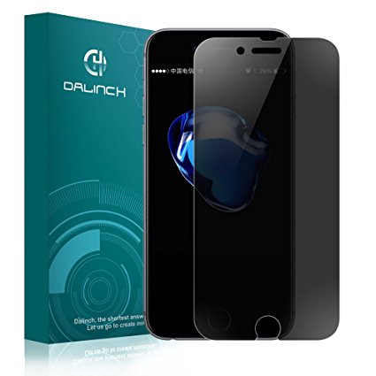 iPhone 7 Plus Privacy Screen Protector, Dalinch Privacy Anti-Spy Anti-Peep [9H Hardness] [Scratch Proof] [Anti-fingerprint] [0.2mm 2.5D] Tempered Glass Screen Protector for Apple iPhone 7 Plus