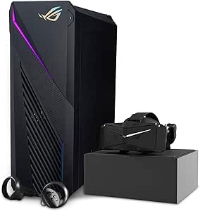 ASUS ROG Strix VR Ready Gaming PC, i7-14700KF, RTX 4070, 64GB DDR5 RAM, 2TB SSD, Win 11 Pro, Bundle with Pimax Crystal Light Prime 8K QLED PCVR Headset, Compatible with MSFS, iRacing & 5K  VR Games