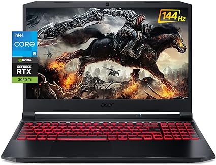 Acer Nitro 5 Gaming Laptop, 15.6'' FHD IPS 144Hz, 32GB RAM 1TB NVMe SSD, Intel Core i5-11400H Up to 4.5GHz, GeForce RTX 3050Ti GDDR6, WiFi6, Backlit Keyboard, HDMI, RJ-45, Win 11  GM Accessory