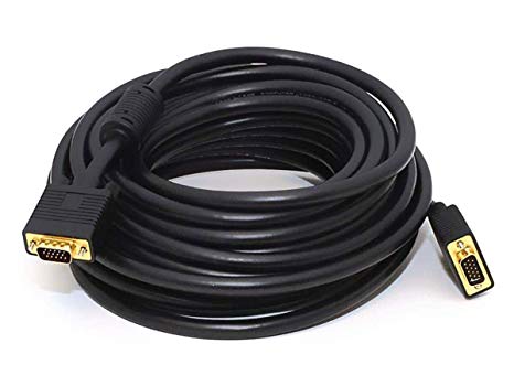 Monoprice 103590 35-Feet Super VGA Male to Male CL2 Rated Video Cable with Ferrites