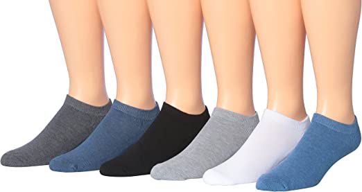 James Fiallo Men's 6 or 12-Pairs Low Cut Athletic Sport Socks