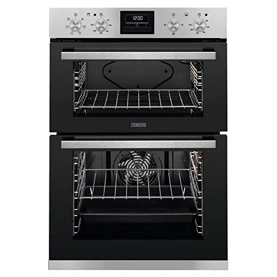 Zanussi ZOD35660XK Multifunction Built-in Double Oven With Programmable Timer - Stainless Steel
