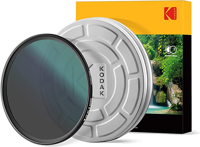 KODAK 49mm Schott Glass IR Neutral Density 1000 Filter | Super Slim Waterproof Polished Nano Multi-Coated 16 Layers | Prevents Overexposure Reduces Infrared | Retro Case & Filter Guide | PhotoGear