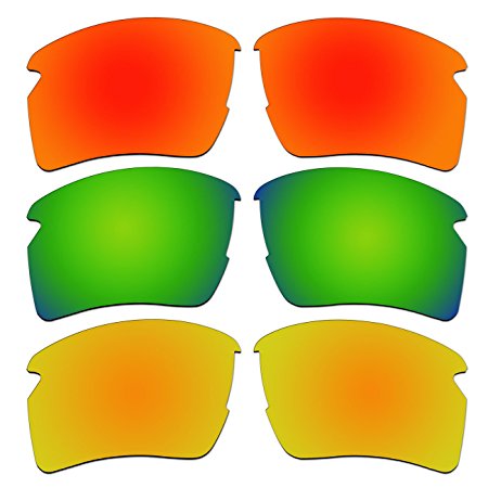3 Pair Replacement Polarized Lenses for Oakley Flak 2.0 XL Sunglasses Pack P5