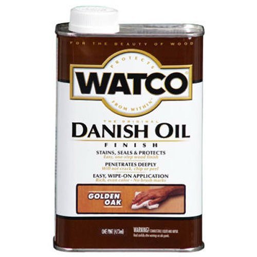 Watco 65151H Danish Oil Wood Finish, Pint, Golden Oak