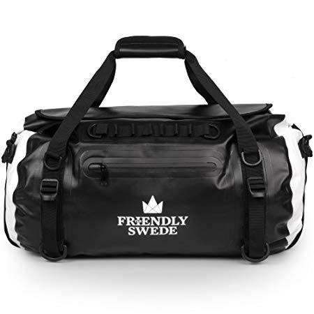 The Friendly Swede Waterproof Duffel Bag Backpack Roll-Top Dry Bag 35L • Welded Seams • Eco-Friendly PVC • Ergonomic Straps - VAXHOLM