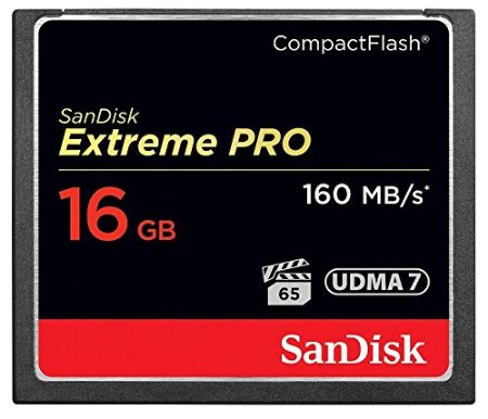 SanDisk Extreme PRO 16GB Compact Flash Memory Card UDMA 7 Speed Up To 160MB/s- SDCFXPS-016G-X46  (Label May Change)