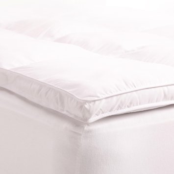 All Season Down Alternative Twin Mattress Topper, White