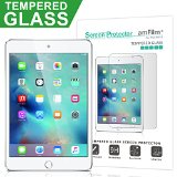 iPad Mini 4 Screen Protector amFilm Tempered Glass Screen Protector for Apple iPad Mini 4 2015 New 033mm 25D Rounded Edge 1-Pack Lifetime Warranty