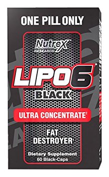 Nutrex Research Lipo-6 Black Ultra Concentrate Supplement, 60 Count