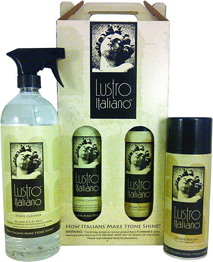 Lustro Italiano Kit, Cleaner and Polish, Set of 2