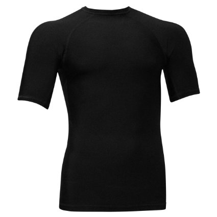 Rash Guard Compression Shirt For Men - USA Made Base Layer & Swim Shirt