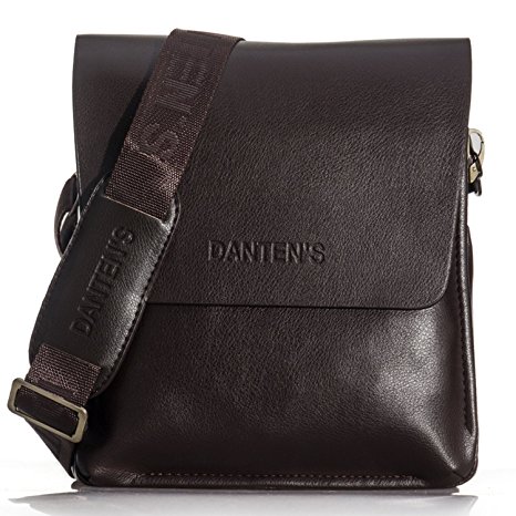 OFTEN® Men's Genuine Leather Handbag Shoulder Briefcase Business Bag iPad Mini Bag Business Bag