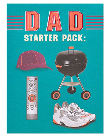 American Greetings Funny Dad Starter Pack Father's Day Card with Foil (6051660)