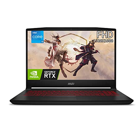 MSI Katana GF66, Intel 12th Gen. i5-12450H, 40CM FHD 144 Hz Gaming Laptop (16GB/512GB NVMe SSD/Windows 11 Home/Nvidia RTX3060 6GB GDDR6/Black/2.25Kg), 12UE-1001IN