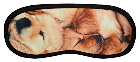 Cute Golden Retriever Puppies Sleep Mask