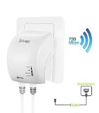TRiver 80211 AC 750 Mbps Dual Band Concurrent Mini Wireless Router Wifi Repeater Wifi Range extender wireless Signal Booster USUKAUEU Plug Optional