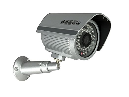 Aposonic A-CDBI03 700 TV-Lines Day and Night CCTV Surveillance Security Weather-proof IR Camera - Silver