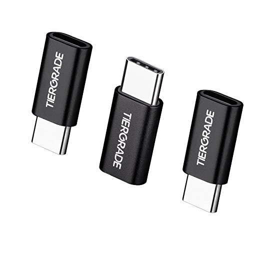Tiergrade USB C Adapter, Micro USB Type C Adapters Converter for MacBook, ChromeBook Pixel, Nexus 5X, Nexus 6P, Nokia N1, OnePlus 2