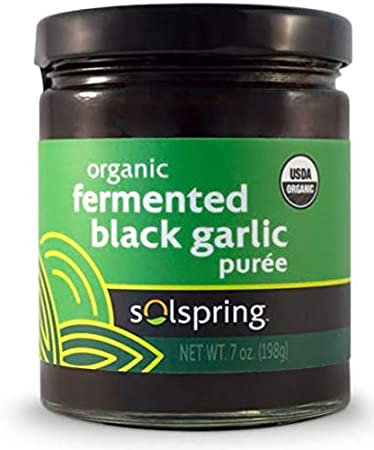 Dr. Mercola Solspring Organic Fermented Black Garlic Puree, About 33 Servings (7 oz.), Non GMO, Soy Free, Gluten Free, USDA Organic