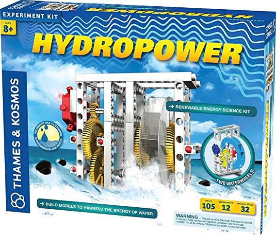 Thames & Kosmos Hydropower Science Kit | 12 Stem Experiments | Learn About Alternative & Renewable Energy, Environmental Science | Parents' Choice Recommended Award Winner