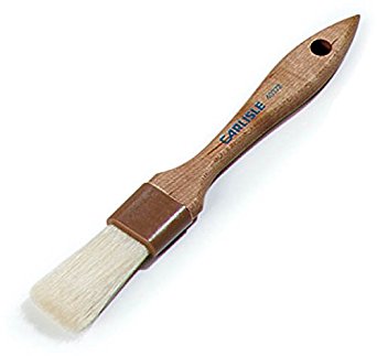 Carlisle 4037200 Sparta Pastry Basting Brush, Boar Bristles, 1" Wide x 2" Trim, Hardwood Handle