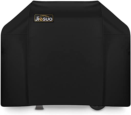 JIESUO 7130 Grill Cover for Weber Genesis II, BBQ Cover for Weber Genesis Grill, Grill Covers for Weber Genesis II 3 Burner Grill and Genesis 300 Grills