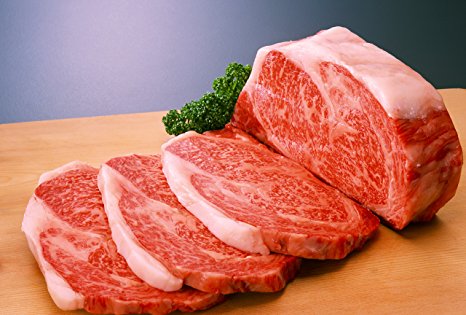 100% A5 Grade Japanese Wagyu Kobe Beef, Ribeye Steaks, 1.5 Pound (24 Ounce)