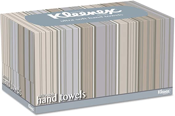 Kleenex 11268CT Ultra Soft Hand Towels, POP-UP Box, White, 70 per Box (Case of 18 Boxes)