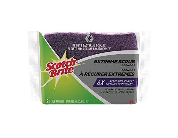 Scotch-Brite Scrub Sponge, 2 pack, Extreme Scrub Scour Sponge, Dish Scrubber