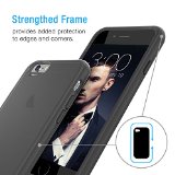 iPhone 6 Case  Maxboost HyperPro Series iPhone 6 47 inch Protective Case Lifetime Warranty Shock-Absorbing TPU Cases with Durable Strengthened Bumper Cases Cover Frame Matte Soft Anti-Scratch Finish Zero Dust-Attraction for iPhone 6 47-inch 2014 - Stylish Cute Retail Packaging - Transparent Clear Black