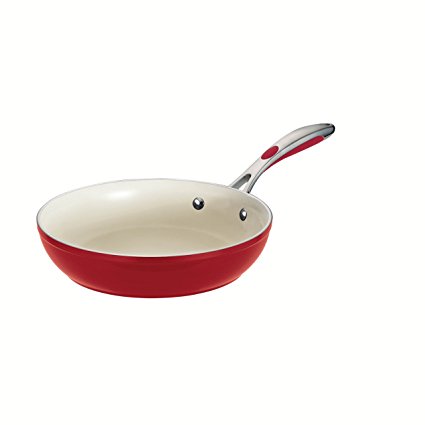 Tramontina 80110/057DS Gourmet Ceramica 01 Deluxe Fry Pan, 10-Inch, Metallic Red