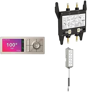 U Shower by Moen Smart Home Connected Bundle for 2 Outlet, Complete with Digital Controller, Valve and Backup Battery Kit