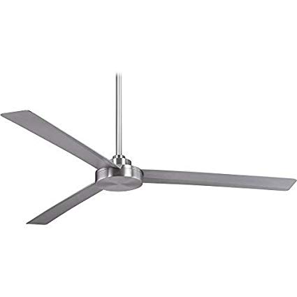 Minka Aire F624-ABD Roto XL, 62" 3-Blades Ceiling Fan in Brushed Aluminum Finish with Silver Blades