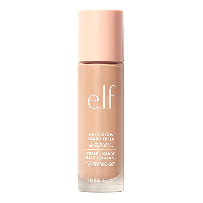 e.l.f. Halo Glow Liquid Filter, Complexion Booster For A Glowing, Soft-Focus Look, Infused With Hyaluronic Acid, Vegan & Cruelty-Free, Medium