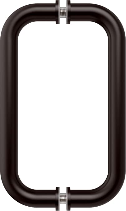 CRL 8" Oil Rubbed Bronze (BM Series) Tubular Back-To-Back Pull Handle