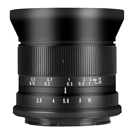 7 Artisans 12mm F2.8 Mark Ⅱ Ultra Wide Angle APS-C Manual Focus Prime Lens Compatible for Sony E-Mount Mirrorless Cameras A6500 A6300