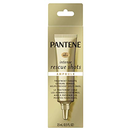 Pantene Pro-v Intense Rescue Shots Hair Ampoule for Intensive Repair Of Damaged Hair, 0.5 Fluid Ounce